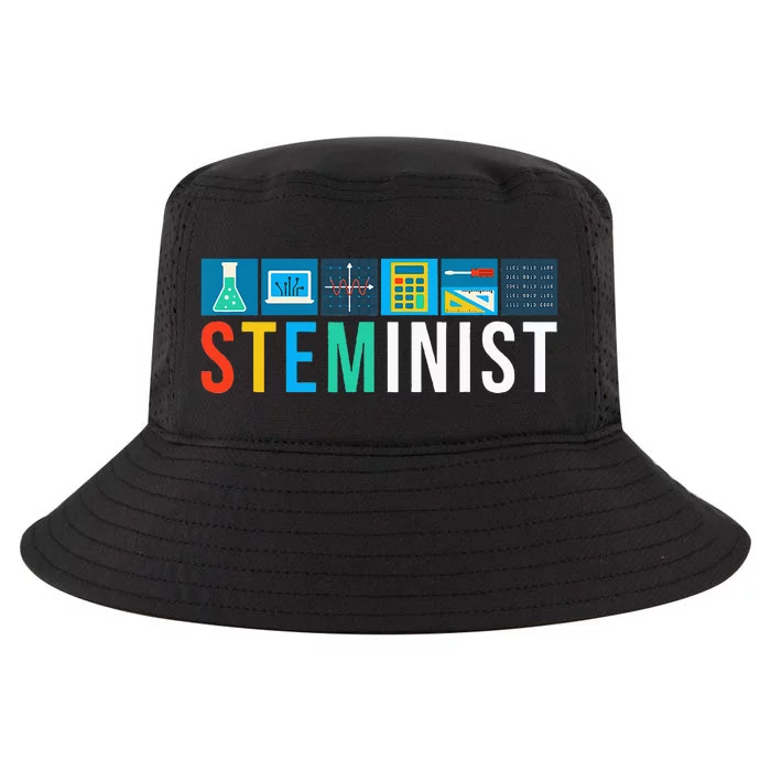 Steminist Science Technology Engineering Math STEM Cool Comfort Performance Bucket Hat