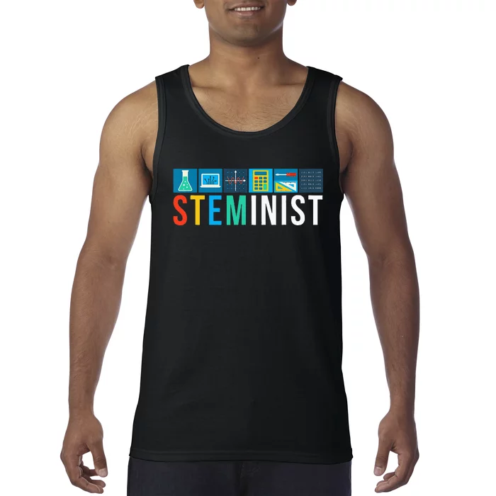 Steminist Science Technology Engineering Math STEM Tank Top