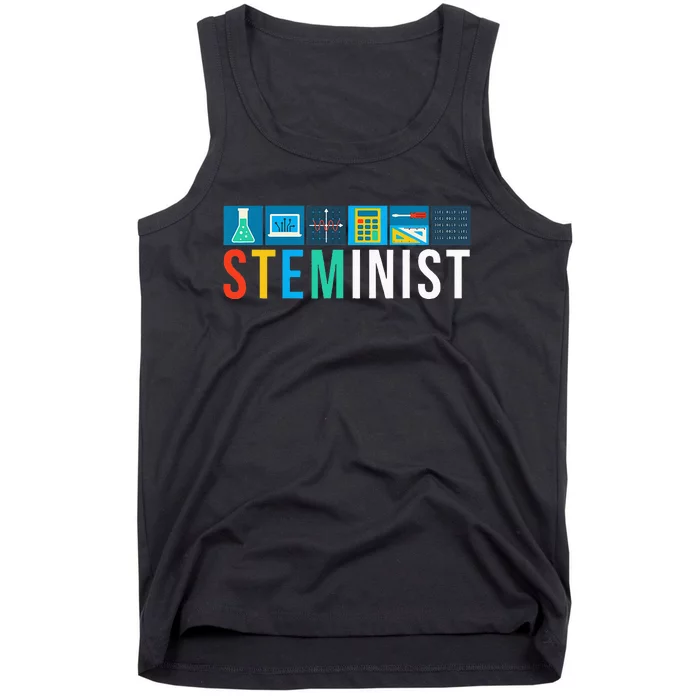 Steminist Science Technology Engineering Math STEM Tank Top