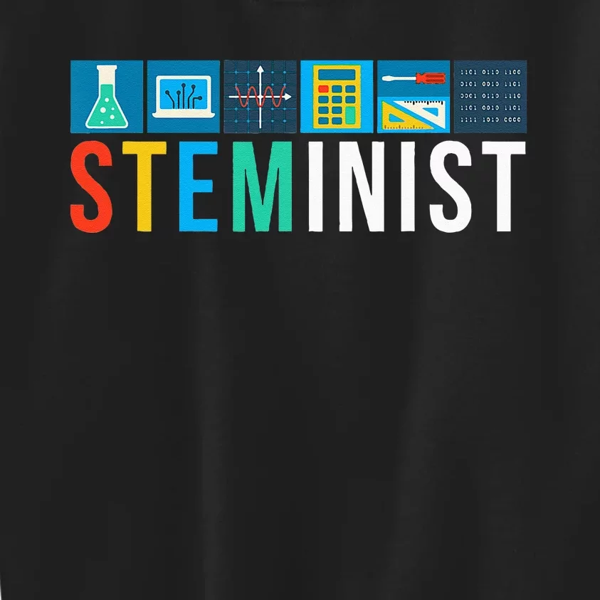 Steminist Science Technology Engineering Math STEM Kids Sweatshirt