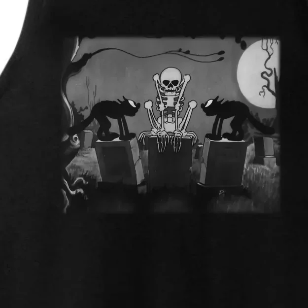 Silly Symphony The Skeleton Dance Funny Halloween Horror Gift Ladies Tri-Blend Wicking Tank