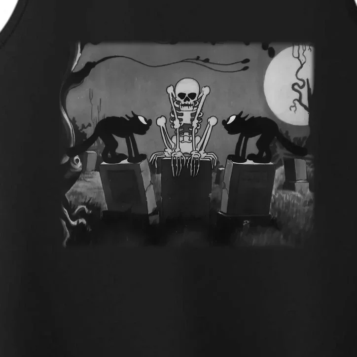 Silly Symphony The Skeleton Dance Funny Halloween Horror Gift Performance Tank