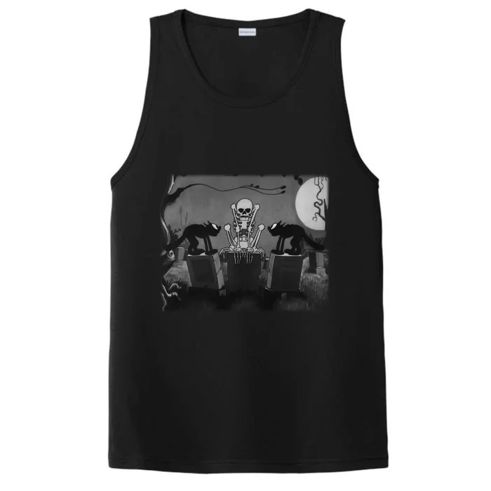 Silly Symphony The Skeleton Dance Funny Halloween Horror Gift Performance Tank