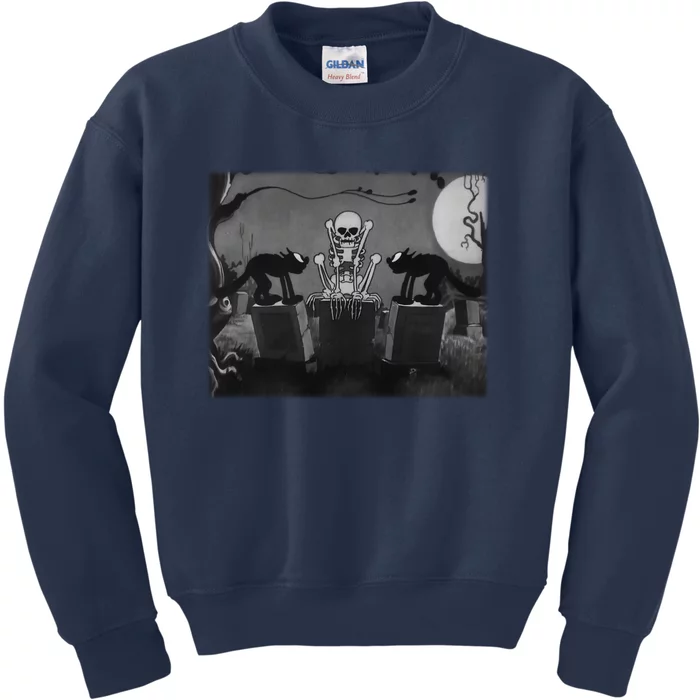 Silly Symphony The Skeleton Dance Funny Halloween Horror Gift Kids Sweatshirt