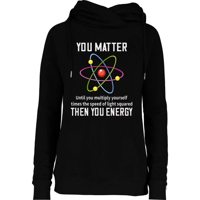 Scientist Science Teacher Physic Professor Lab Technician Womens Funnel Neck Pullover Hood