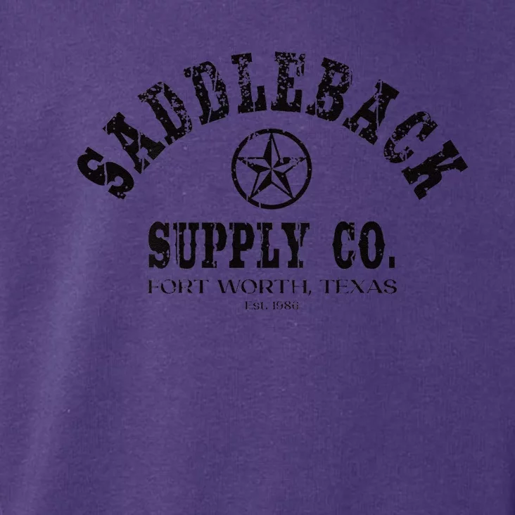 Saddleback Supply The Lone Star Black Logo Toddler Hoodie