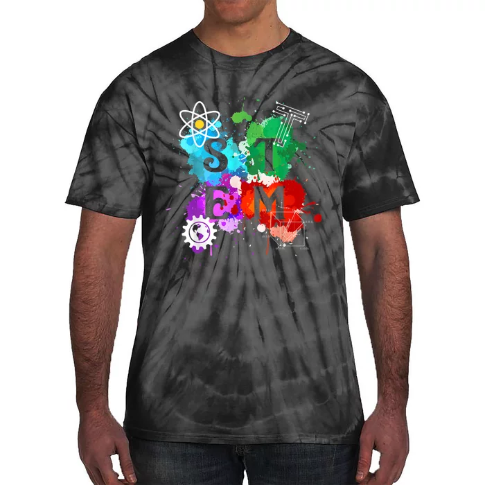 Stem Science Technology Engineering And Mathematics Tie-Dye T-Shirt