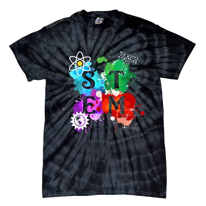 Stem Science Technology Engineering And Mathematics Tie-Dye T-Shirt