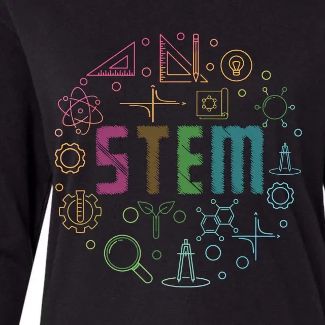 STEM Science Technology Engineering Math Teacher Gifts Womens Cotton Relaxed Long Sleeve T-Shirt