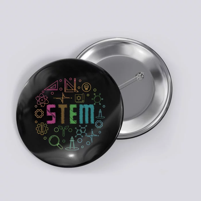 STEM Science Technology Engineering Math Teacher Gifts Button