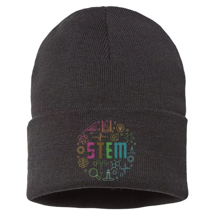 STEM Science Technology Engineering Math Teacher Gifts Sustainable Knit Beanie