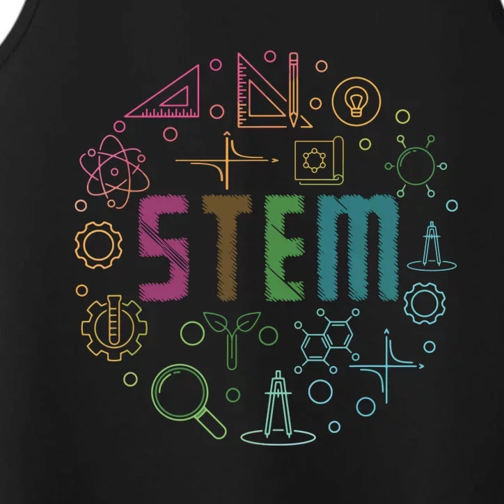 STEM Science Technology Engineering Math Teacher Gifts Performance Tank