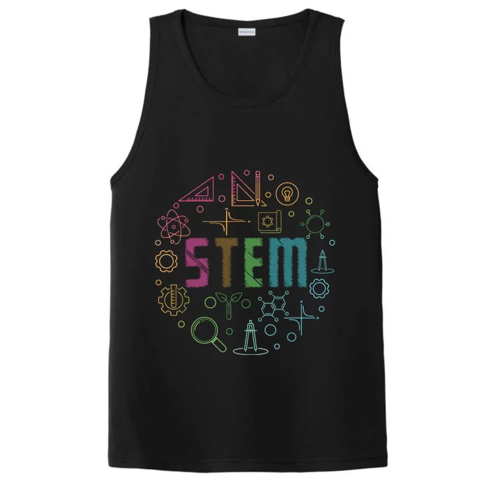 STEM Science Technology Engineering Math Teacher Gifts Performance Tank