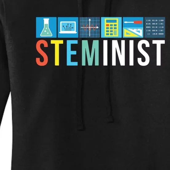 Steminist Science Technology Engineering Math STEM Women's Pullover Hoodie