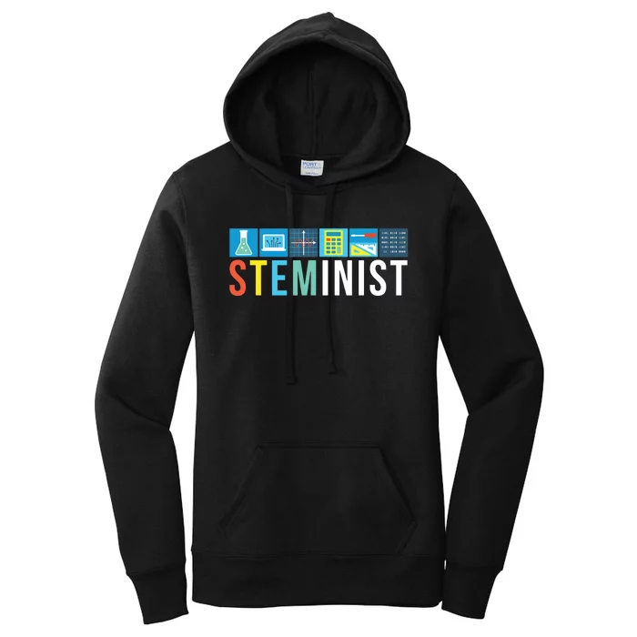 Steminist Science Technology Engineering Math STEM Women's Pullover Hoodie