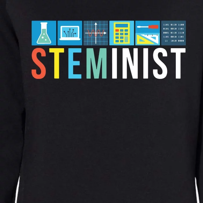 Steminist Science Technology Engineering Math STEM Womens California Wash Sweatshirt