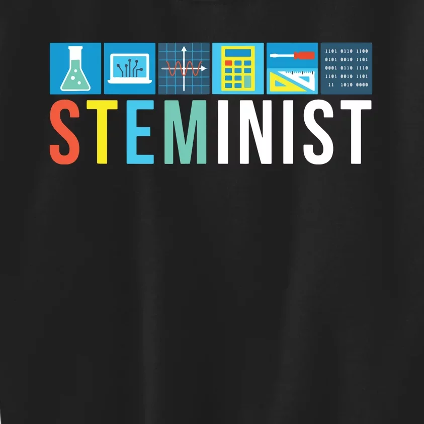 Steminist Science Technology Engineering Math STEM Kids Sweatshirt