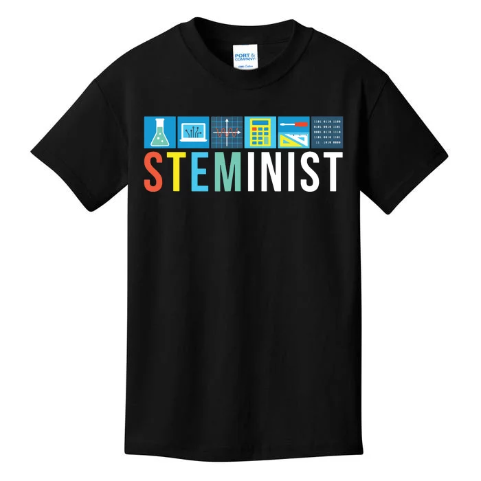 Steminist Science Technology Engineering Math STEM Kids T-Shirt