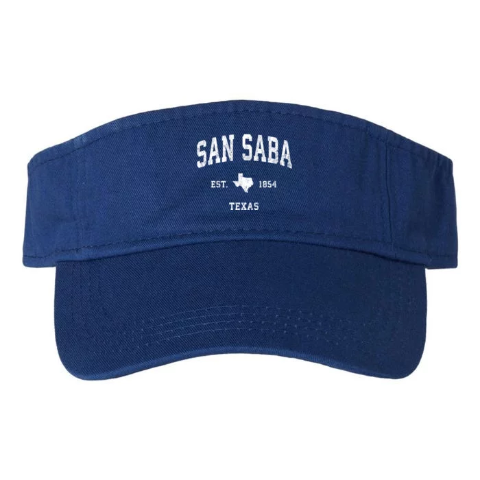 San Saba Texas Tx Vintage Athletic Valucap Bio-Washed Visor