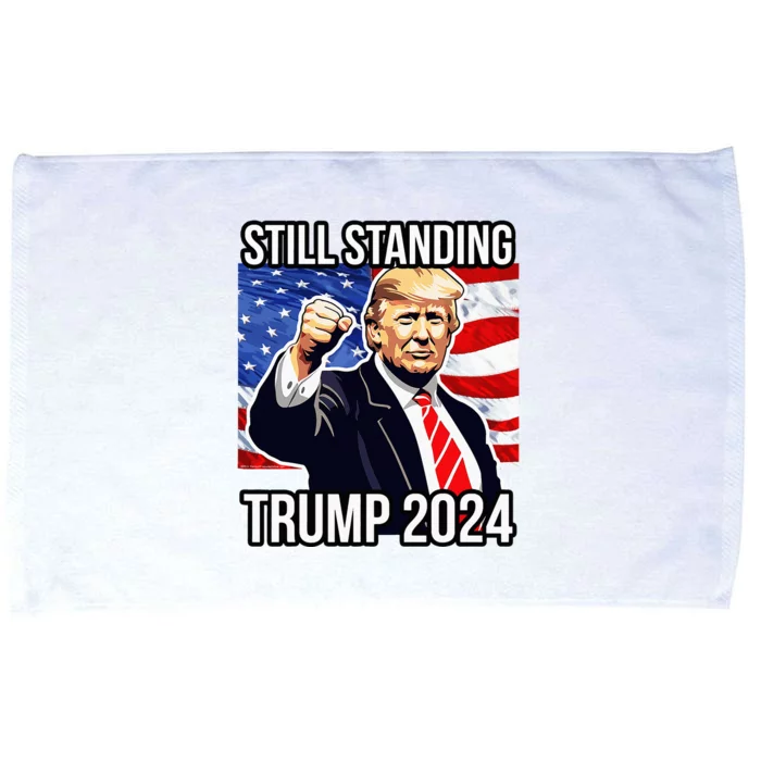 Still Standing Trump 2024 Rally Fist Pump Usa Donald Trump Microfiber Hand Towel