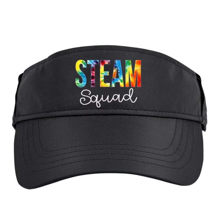 STEAM Squad Tie Dye Appreciation Day Hello Back To School Adult Drive Performance Visor