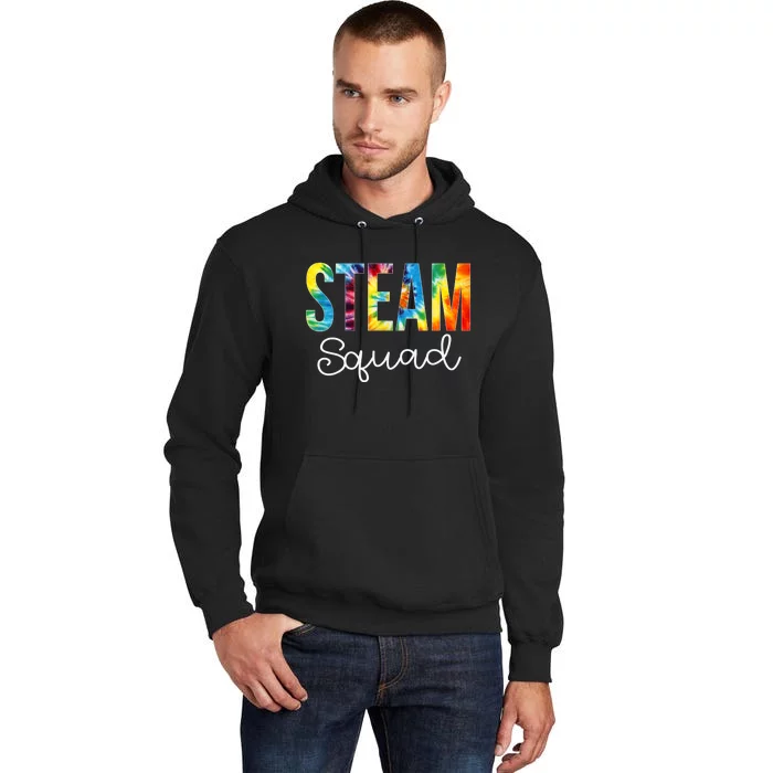 STEAM Squad Tie Dye Appreciation Day Hello Back To School Tall Hoodie