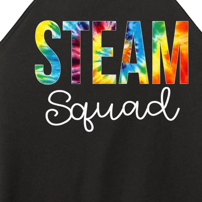 STEAM Squad Tie Dye Appreciation Day Hello Back To School Women’s Perfect Tri Rocker Tank