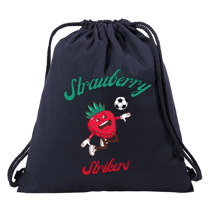 Strawberry Soccer Team Strawberry Strikers Drawstring Bag