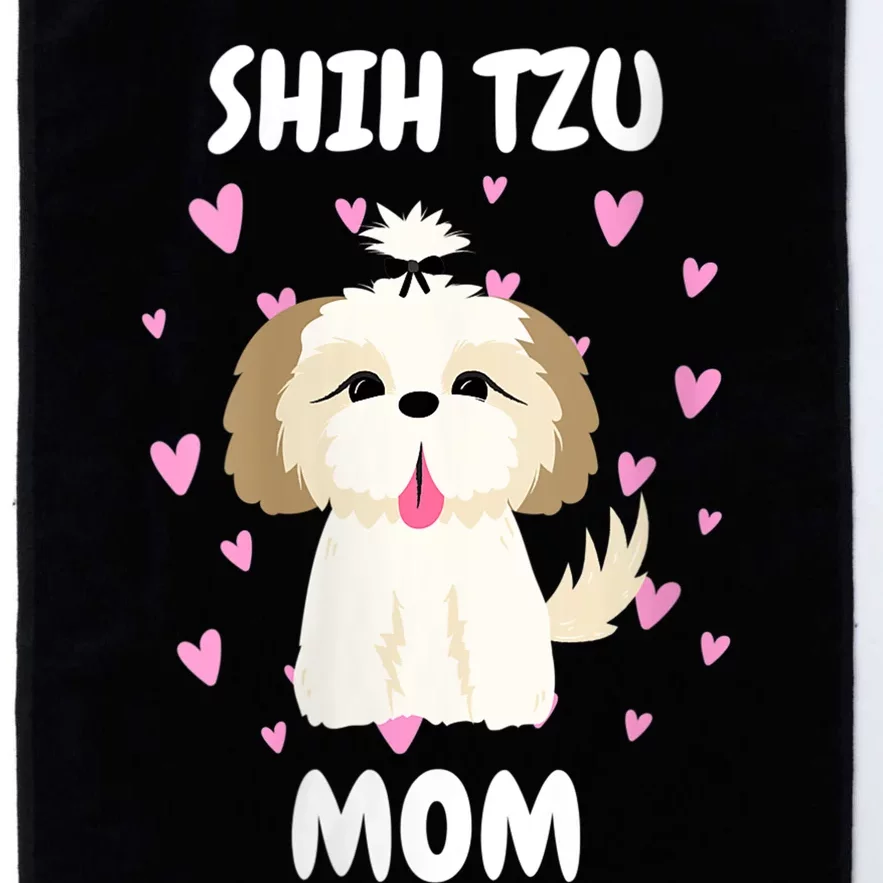 S Shih Tzu Mom Mummy Mama Mum Mommy MotherS Day Mother Owner Vneck Platinum Collection Golf Towel