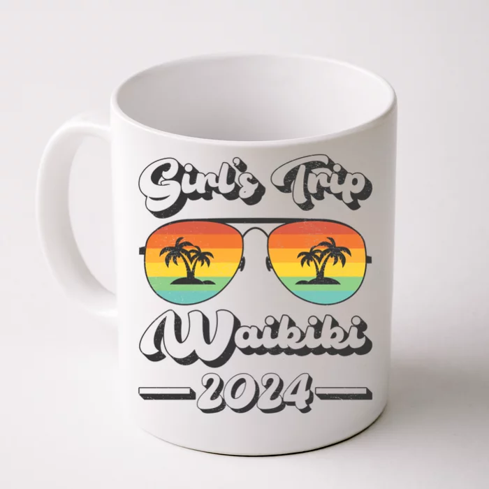 Summer Sunglass Trip 2024 Hawaii Waikiki Beach Gift Front & Back Coffee Mug