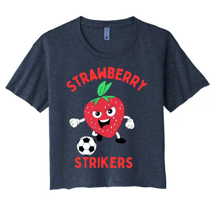 Strawberry Soccer Team Women's Crop Top Tee