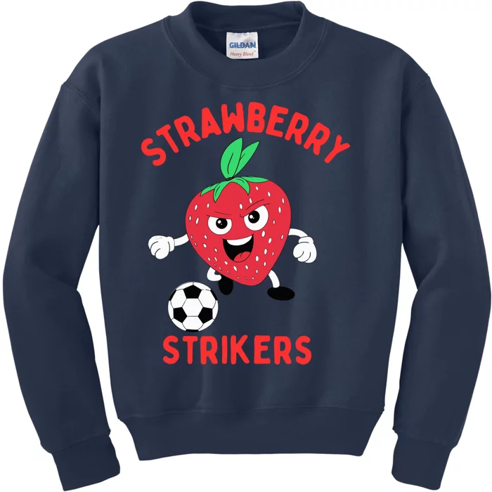 Strawberry Soccer Team Kids Sweatshirt