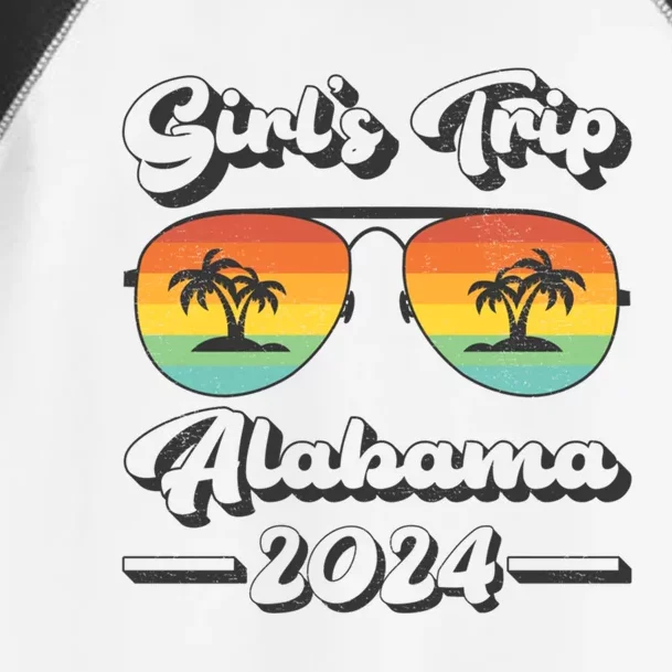 Summer Sunglasses Trip 2024 Alabama Beach Gift Toddler Fine Jersey T-Shirt