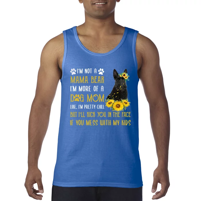 Sunflower Scottish Terrier Mom Mothers Day Dog Mom Gift Tank Top