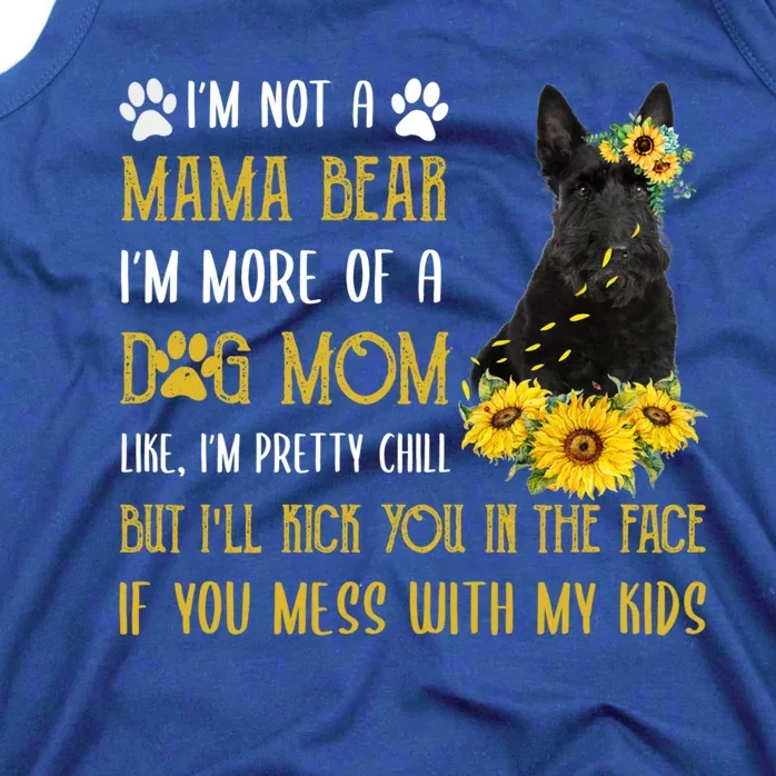 Sunflower Scottish Terrier Mom Mothers Day Dog Mom Gift Tank Top