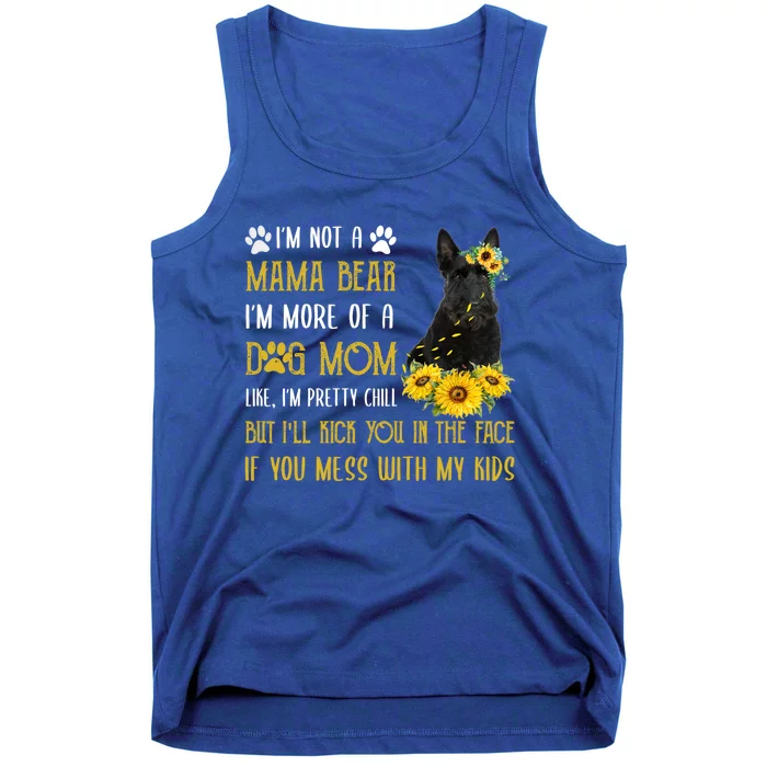 Sunflower Scottish Terrier Mom Mothers Day Dog Mom Gift Tank Top