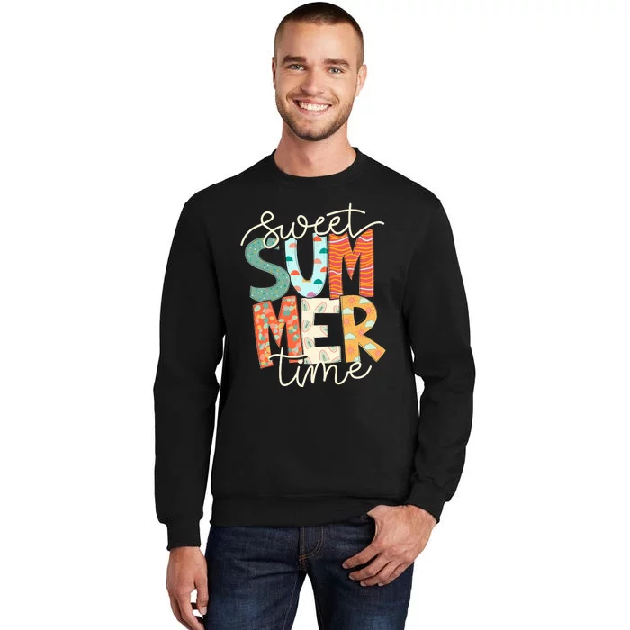 Sweet Summer Time Retro Vintage Style Tall Sweatshirt