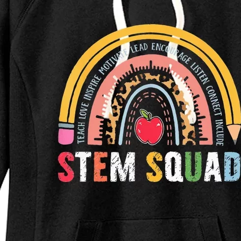 Steminist STEM Teacher Science Technology Engineering Math Women's Fleece Hoodie