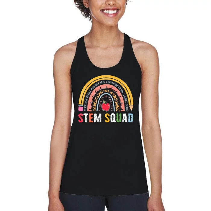 Steminist STEM Teacher Science Technology Engineering Math Women's Racerback Tank