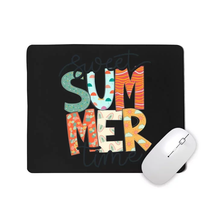 Sweet Summer Time Retro Vintage Mousepad