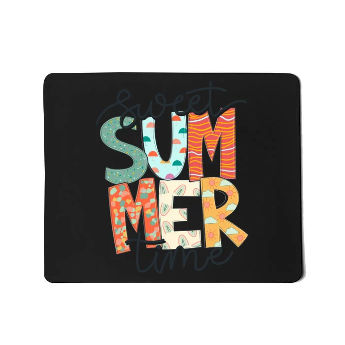 Sweet Summer Time Retro Vintage Mousepad