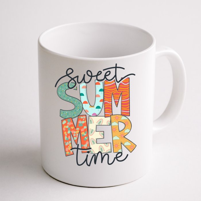 Sweet Summer Time Retro Vintage Front & Back Coffee Mug