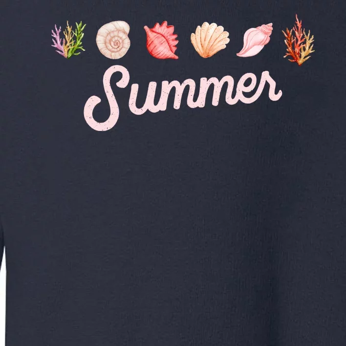 Summer Seashell Tropical Toddler Sweatshirt