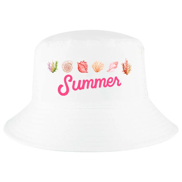 Summer Seashell Tropical Cool Comfort Performance Bucket Hat