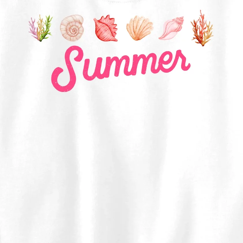 Summer Seashell Tropical Kids Sweatshirt