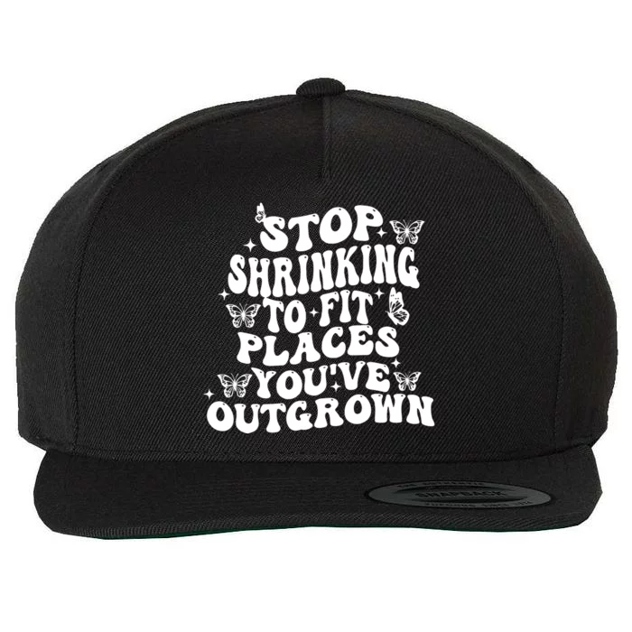 Stop Shrinking To Fit Places Youve Outgrown Wool Snapback Cap