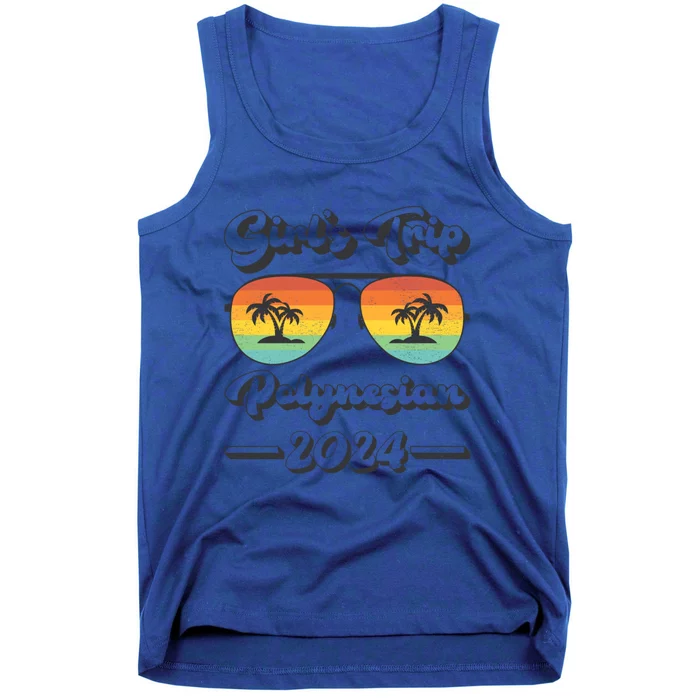 Summer Sunglasses Trip 2024 Polynesian Beach Great Gift Tank Top