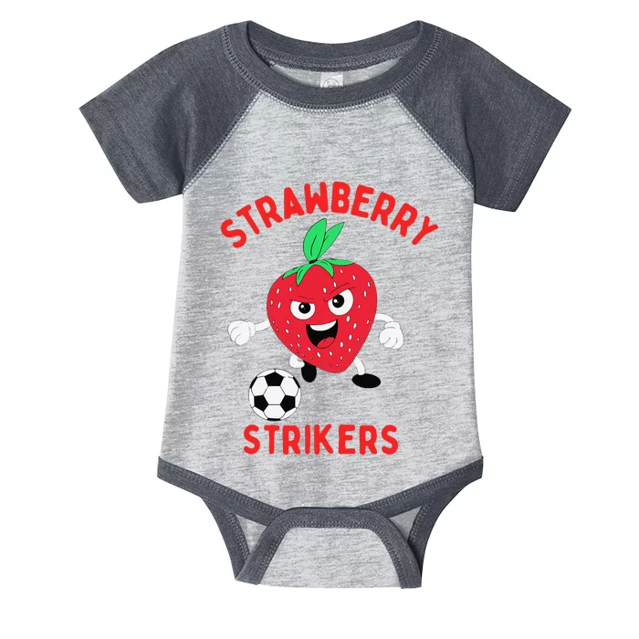 Strawberry Soccer Team Infant Baby Jersey Bodysuit