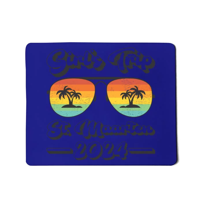 Summer Sunglasses Trip 2024 St Maarten Beach Gift Mousepad