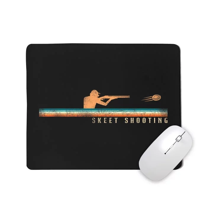 Shotgun Skeet Trap Clay Pigeon Shooting Retro Vintage Skeet Mousepad